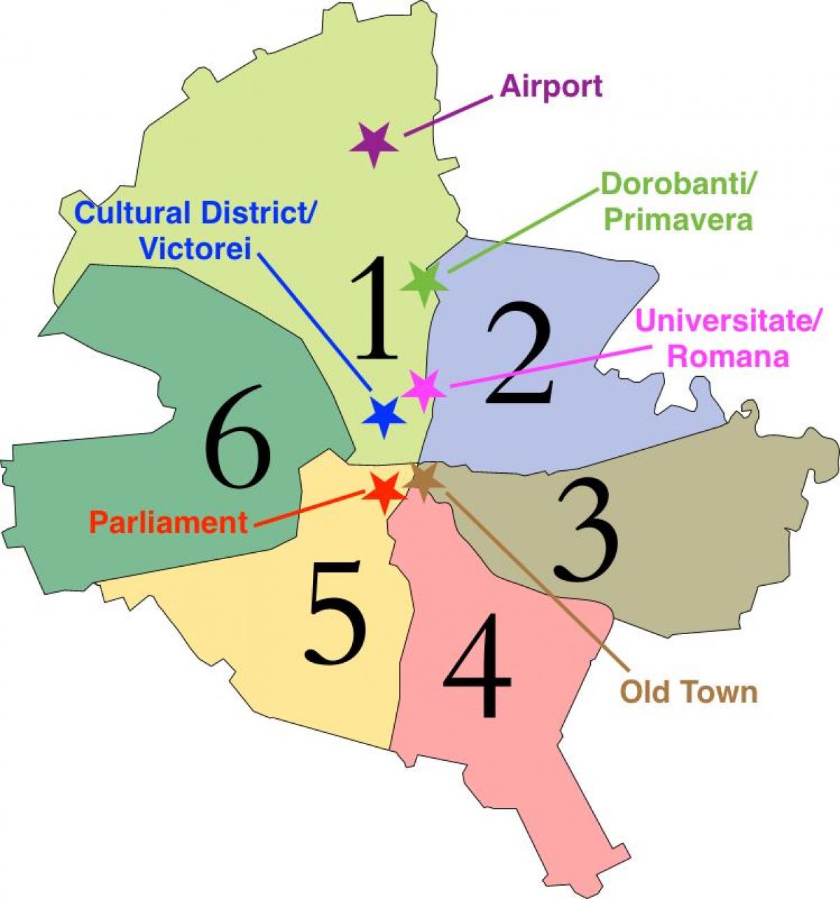 Kaart bukaresti sektorites 