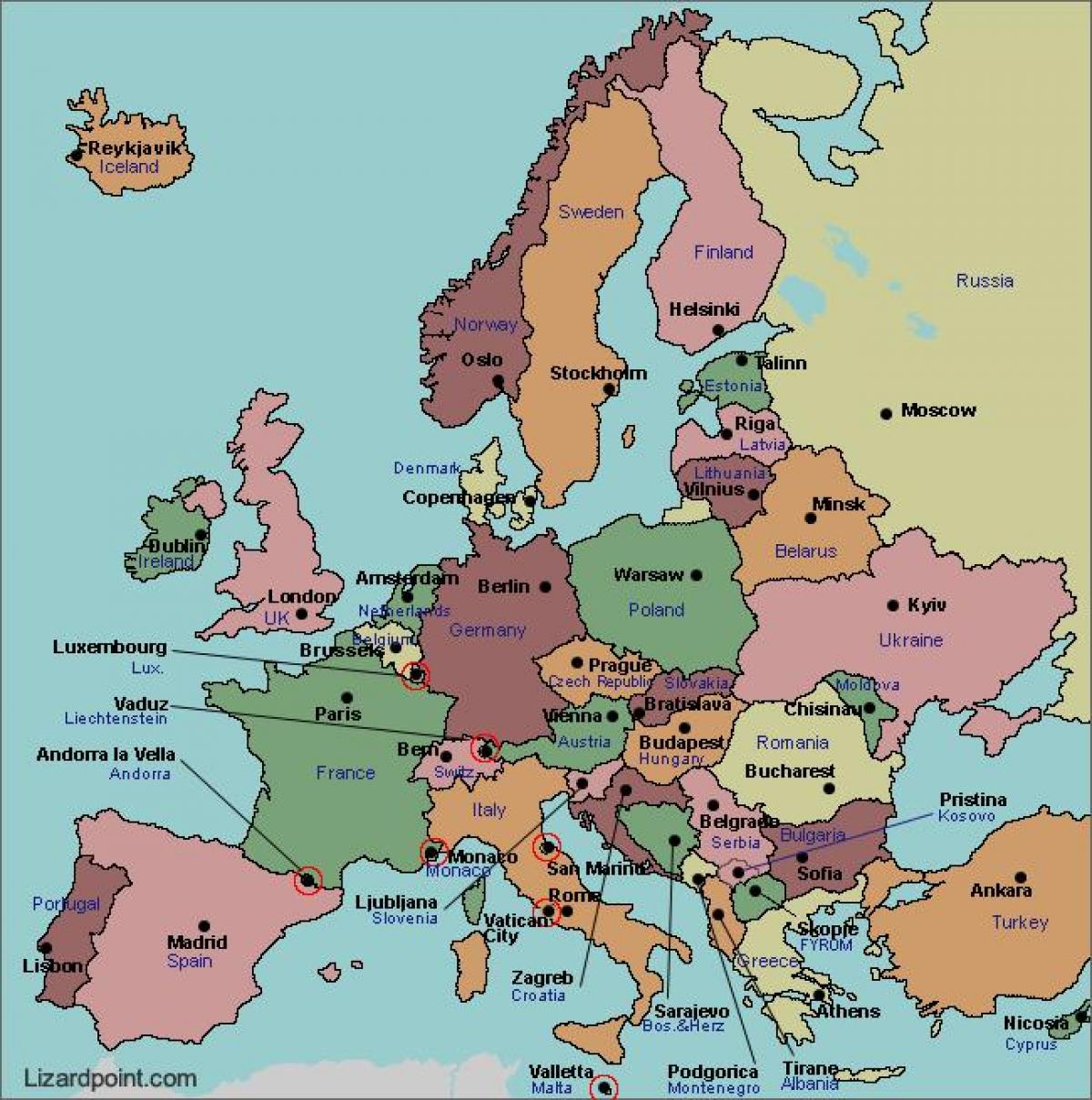 Kaart bukarestis euroopa