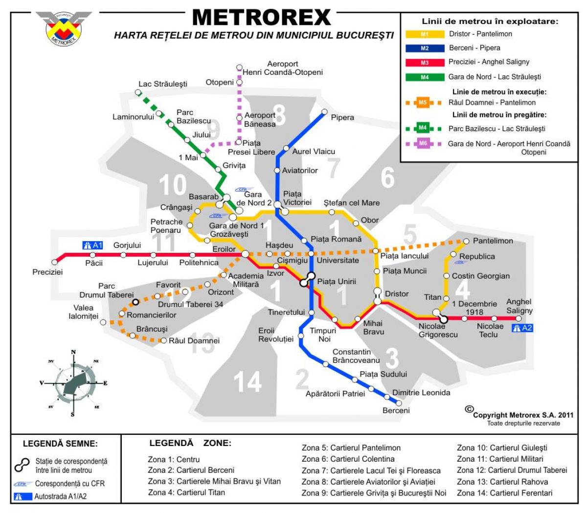 Kaart metrorex 