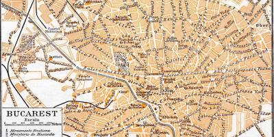Vanalinna bukarestis kaart