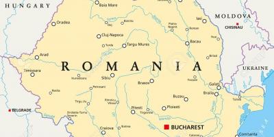 Kaart bucharest rumeenia