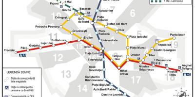 Metroo kaart bucuresti